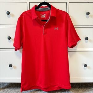 Under Armour Men's Red Polo Shirt